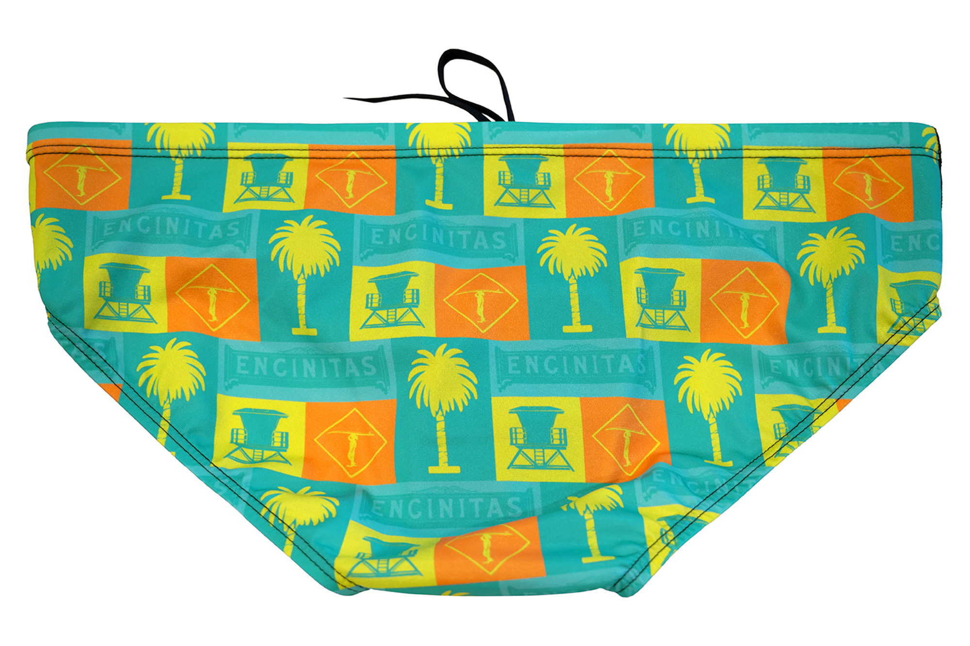 Encinitas Orange // Mens Mid Brief