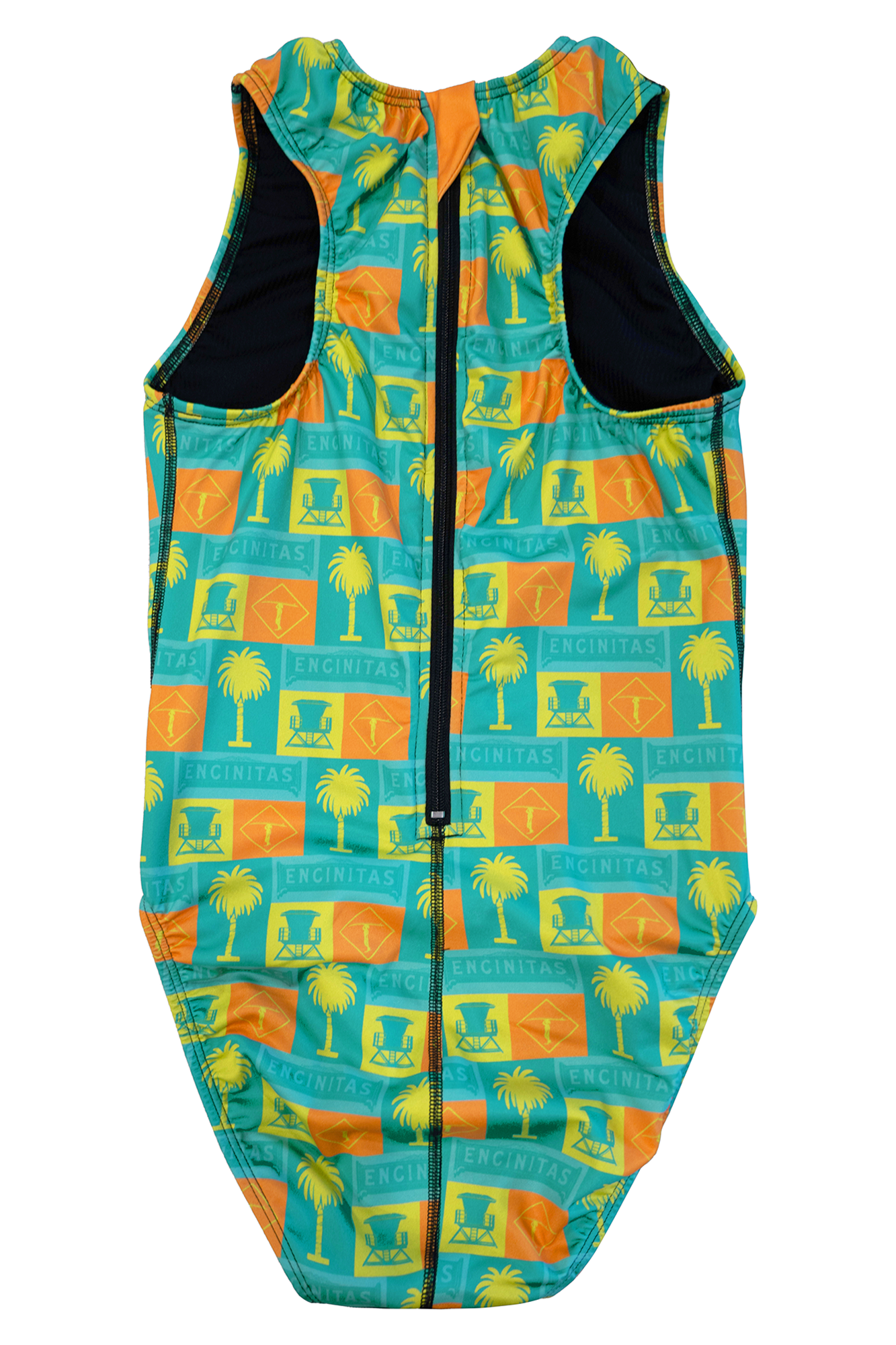 Encinitas Orange // Womens Zip Up Waterpolo