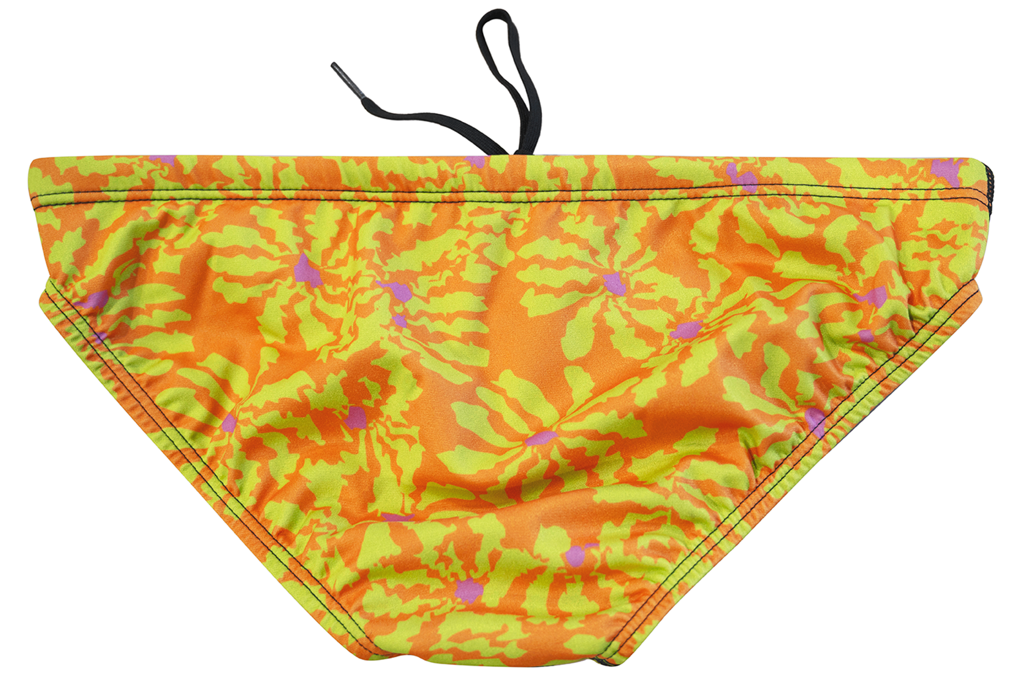 Flower Orange // Mens Mid Brief
