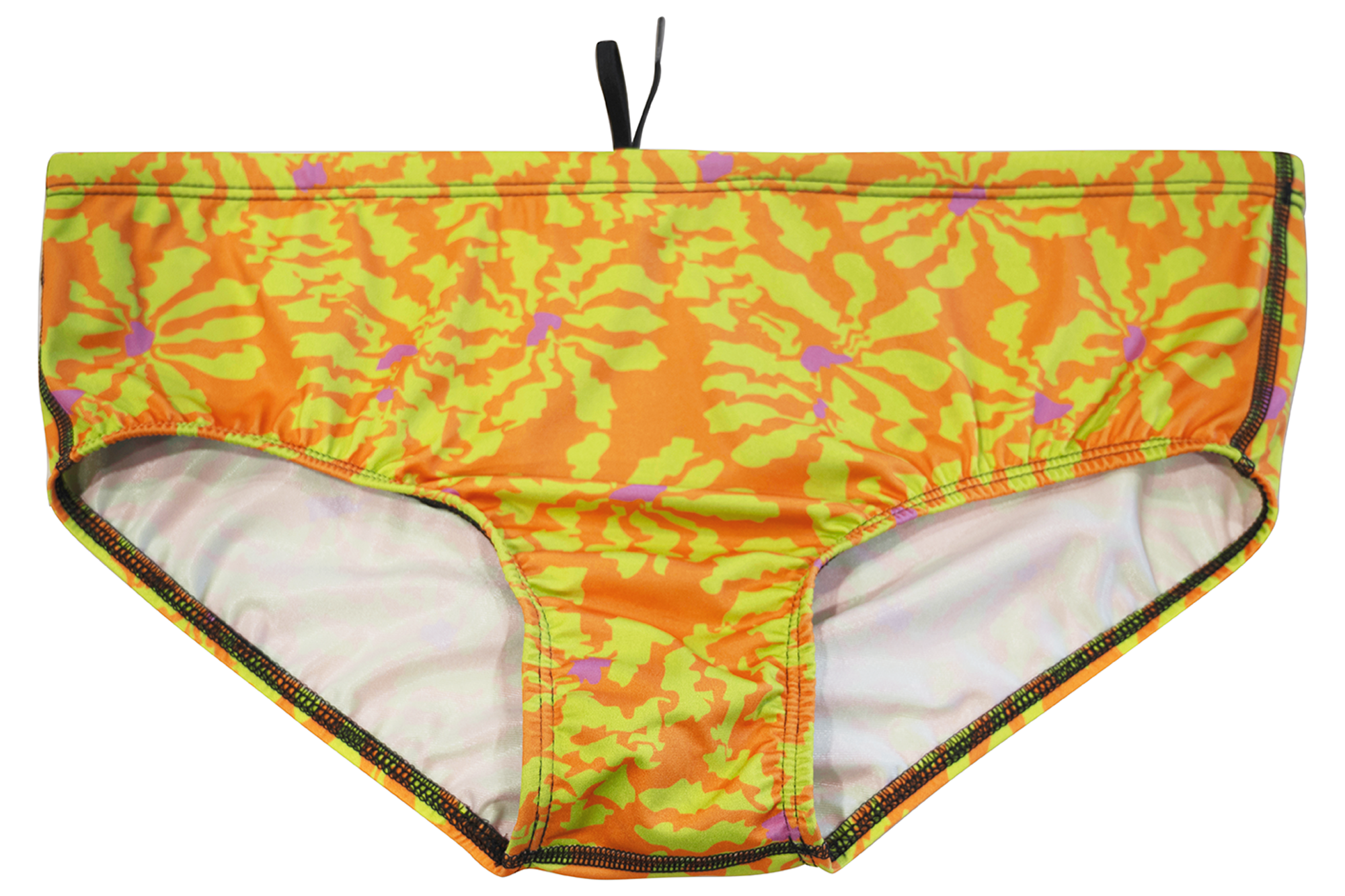 Flower Orange // Mens Wide Brief