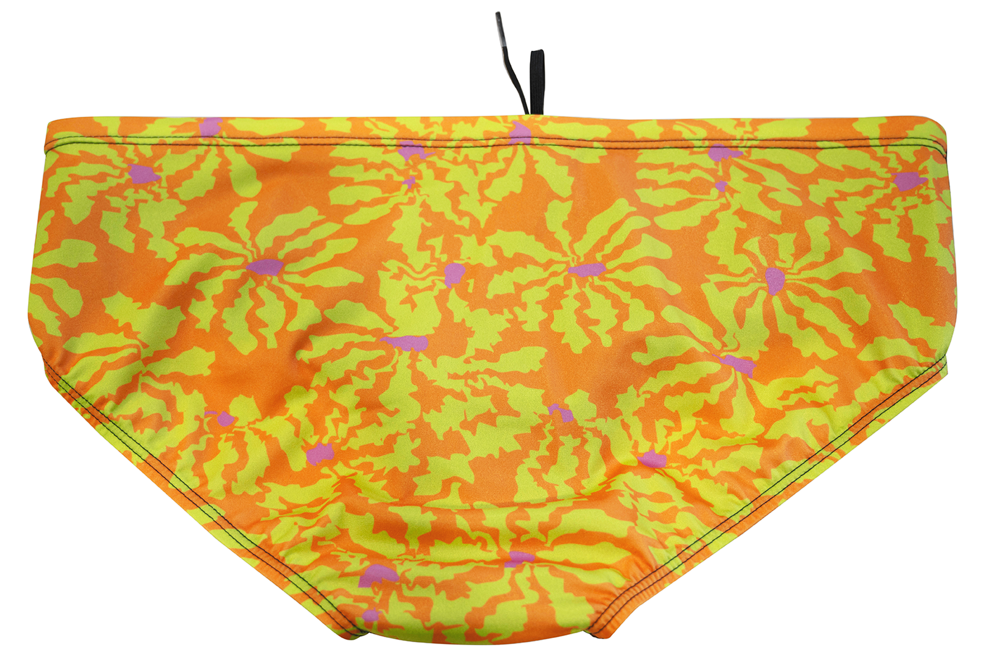 Flower Orange // Mens Wide Brief