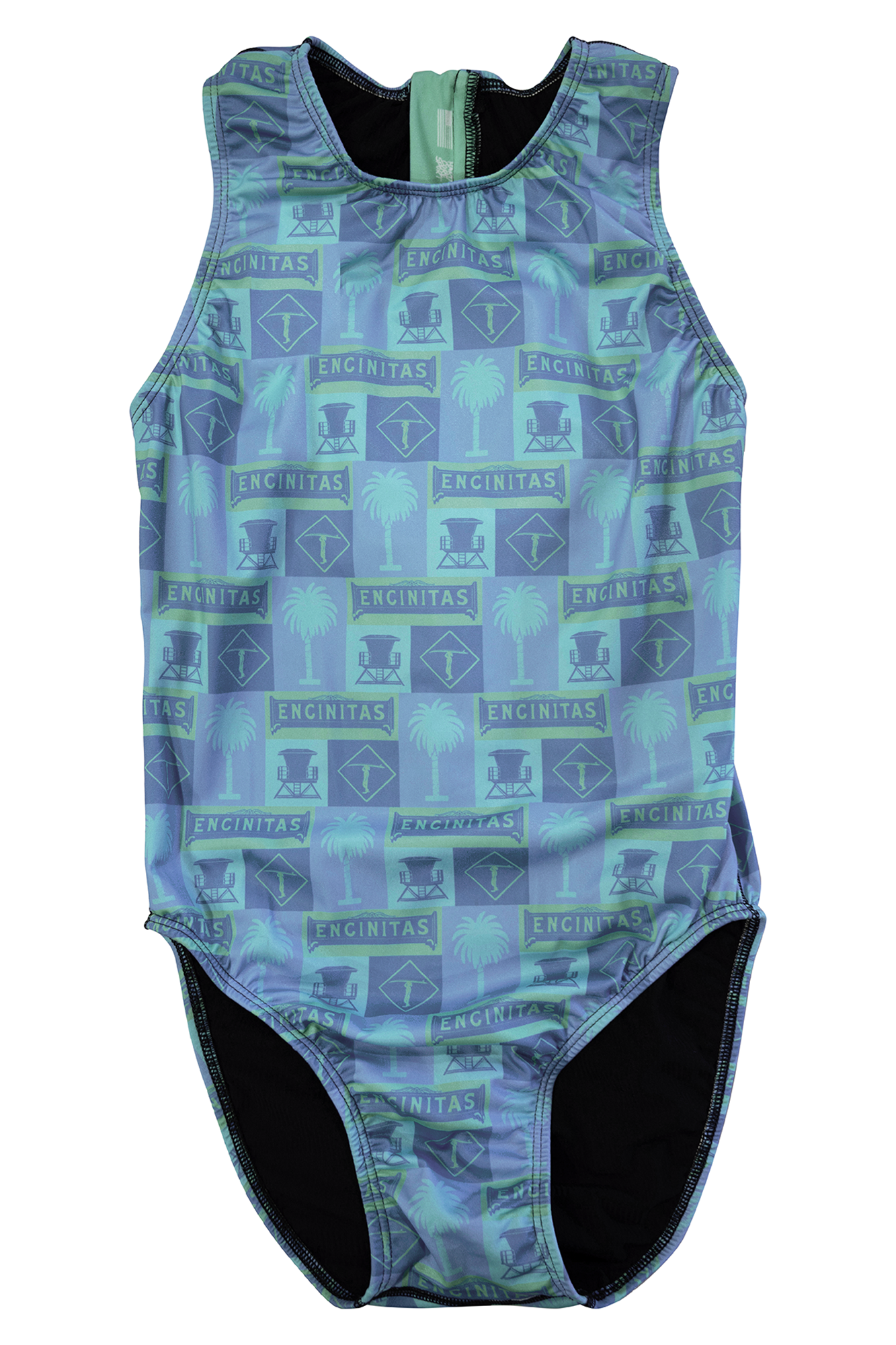 Encinitas Blue // Womens Zip Up Waterpolo