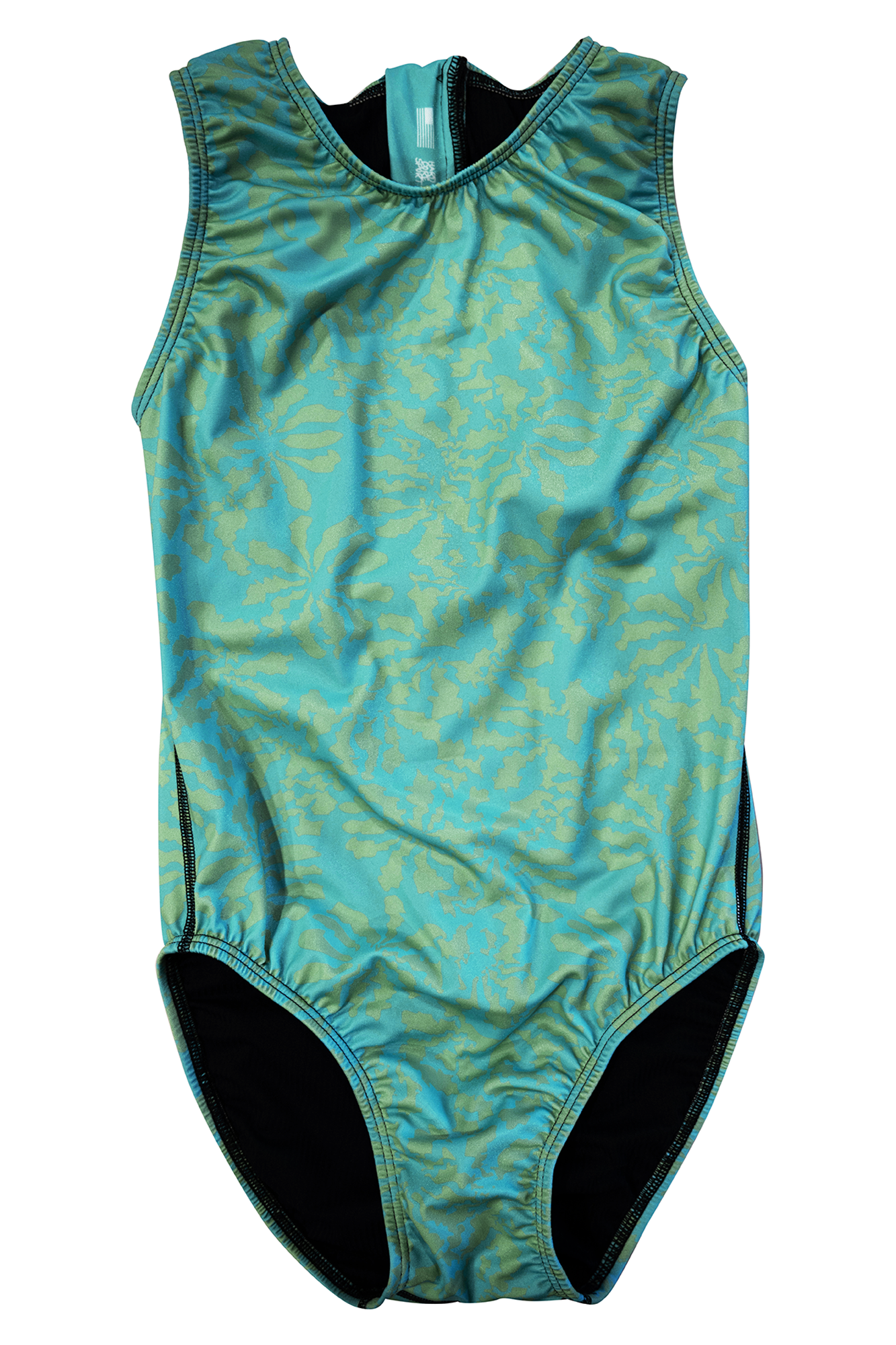 Trippy Green // Womens Zip Up Waterpolo