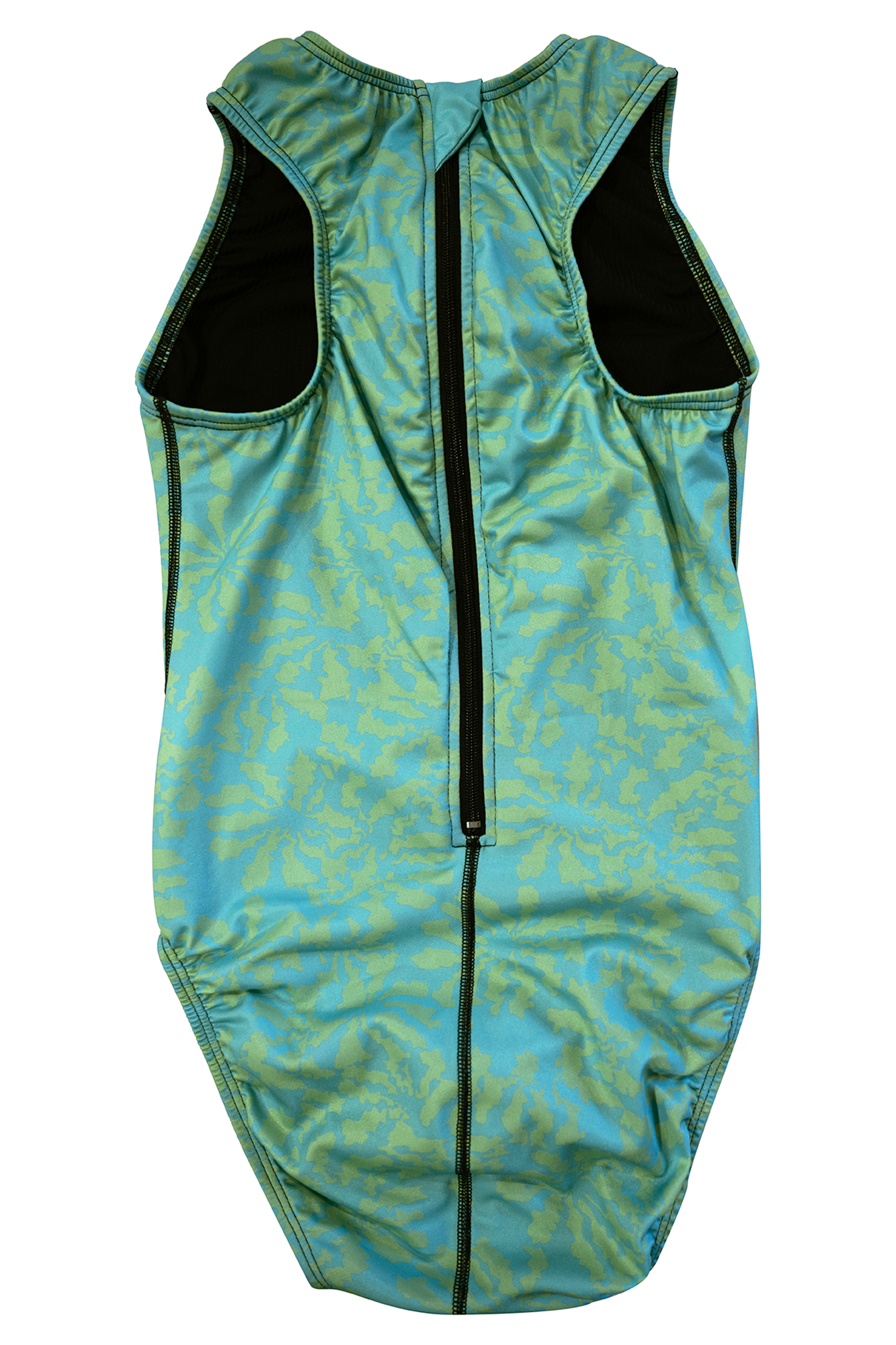 Trippy Green // Womens Zip Up Waterpolo