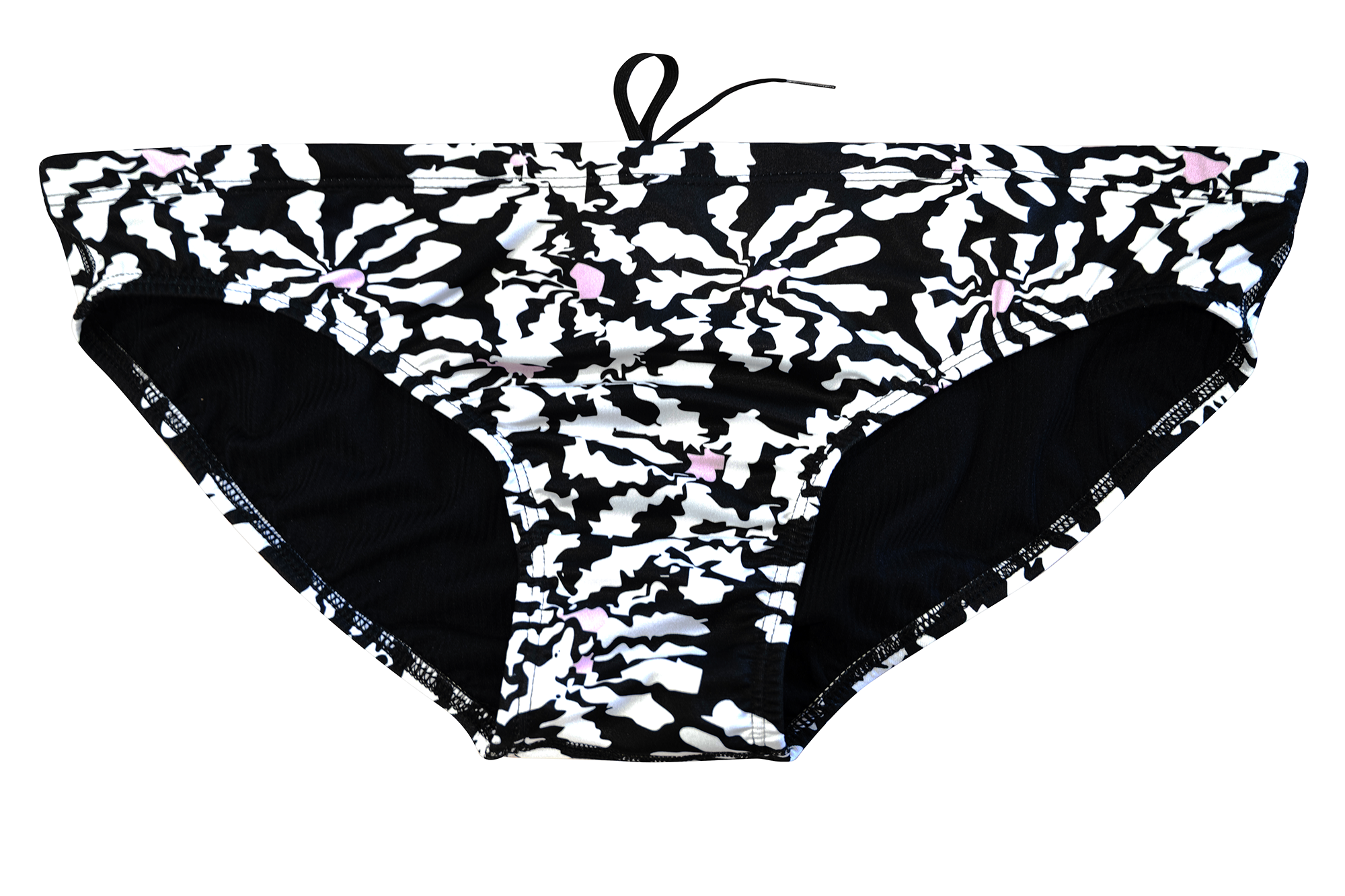 Flower Black // Mens Narrow Brief