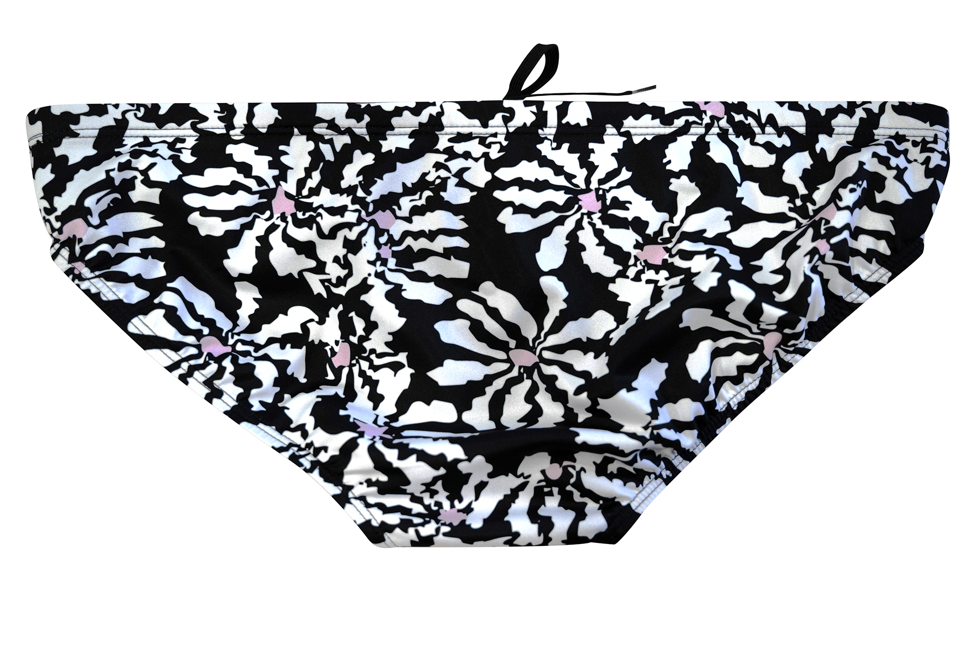 Flower Black // Mens Narrow Brief