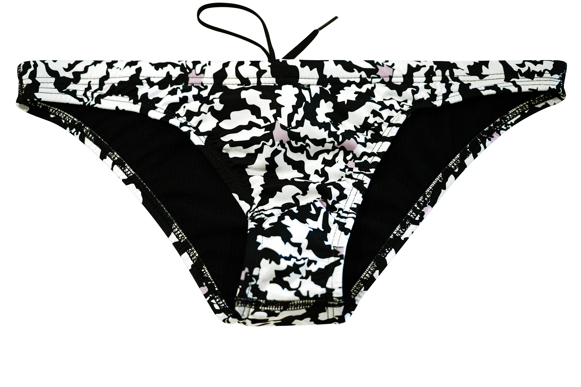 Flower Black // Womens Bikini Bottom