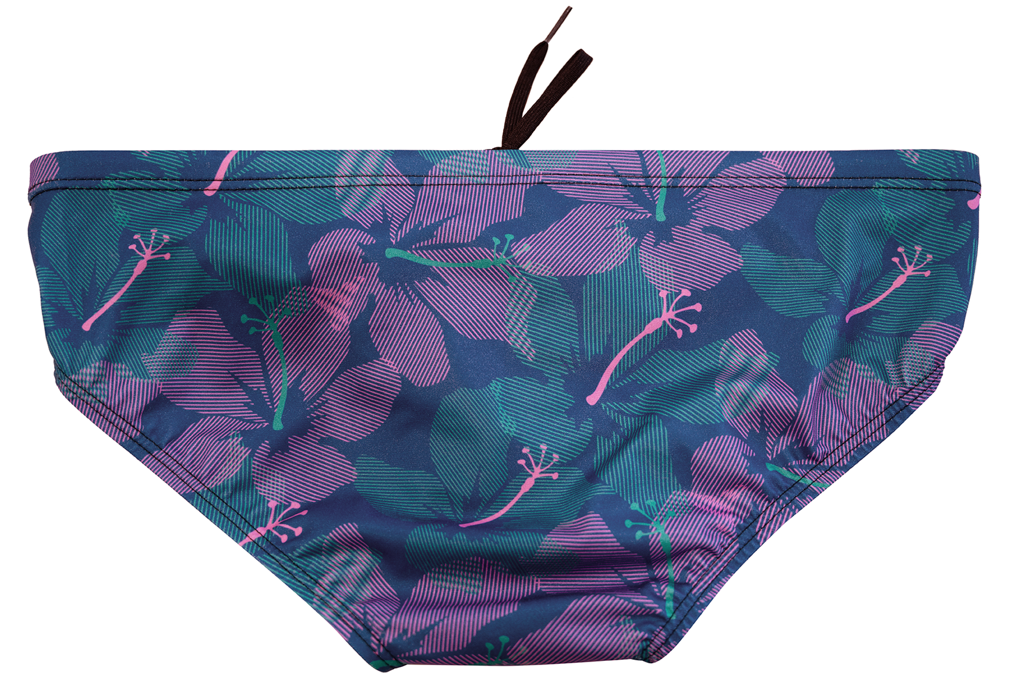 Hibiscus Blue // Mens Mid Brief