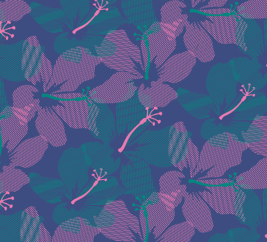 Hibiscus Blue // Towel