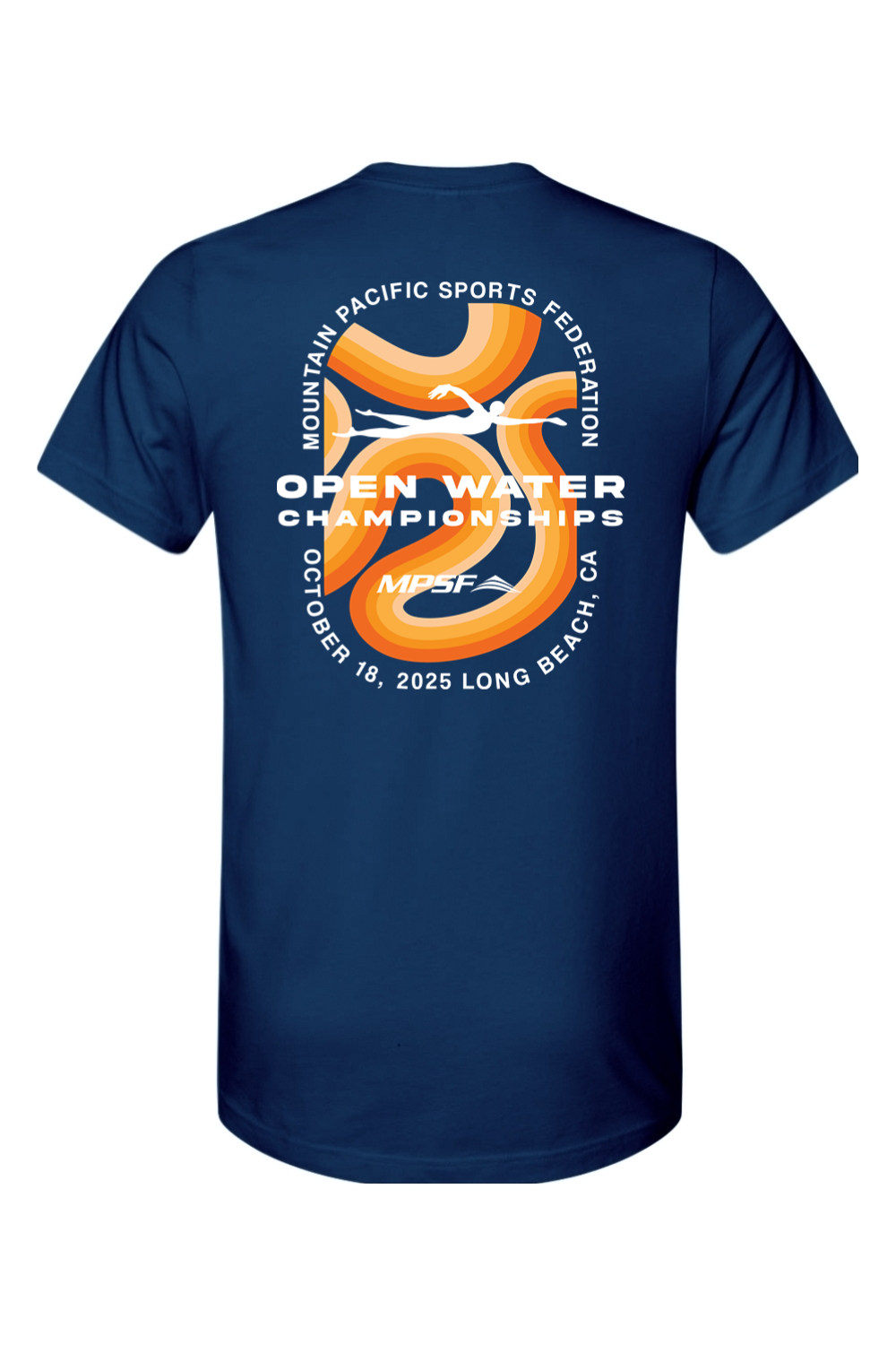 MPSF Open Water Champs 2025 T Shirt - White Text