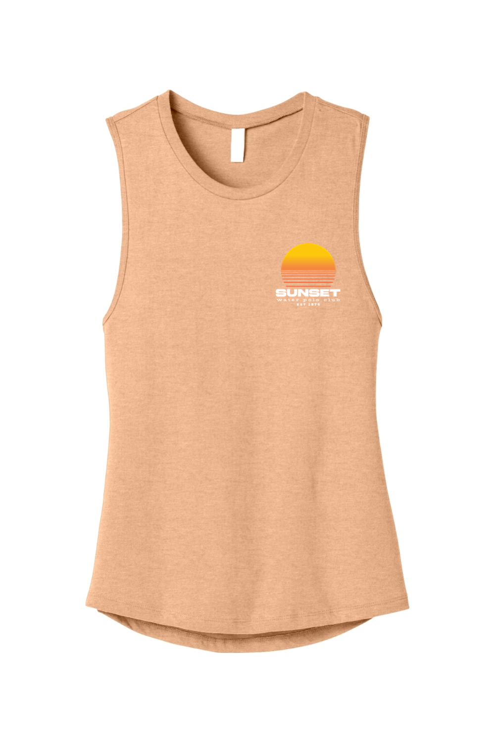 Sunset Water Polo Club // BELLA+CANVAS Women’s Jersey Muscle Tank - Sun
