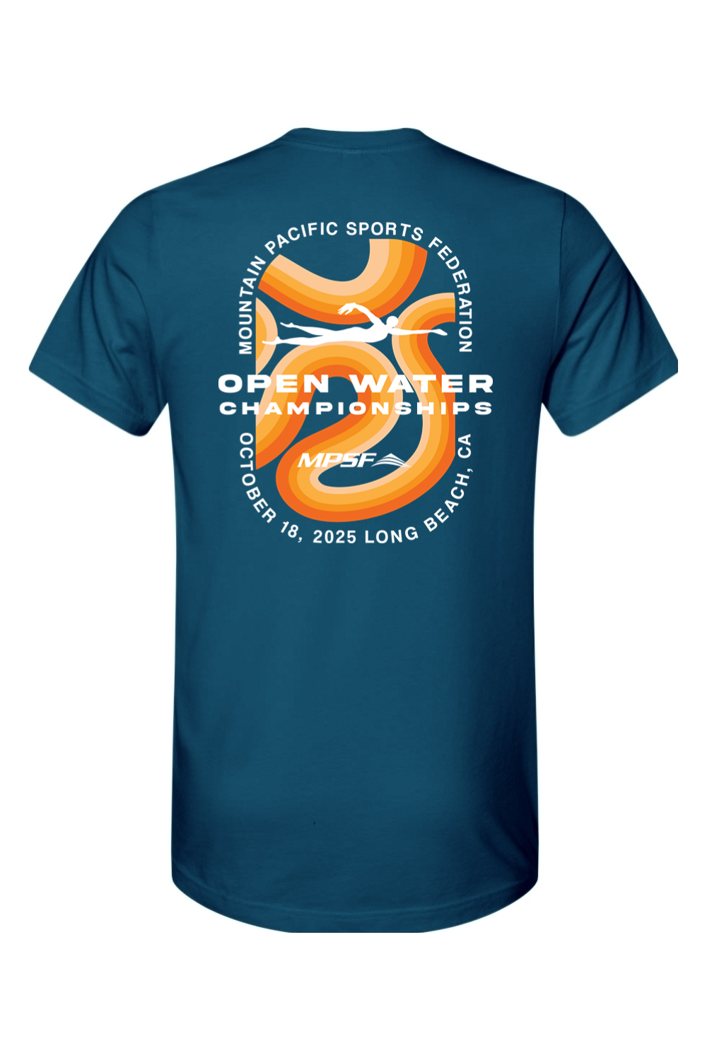 MPSF Open Water Champs 2025 T Shirt - White Text