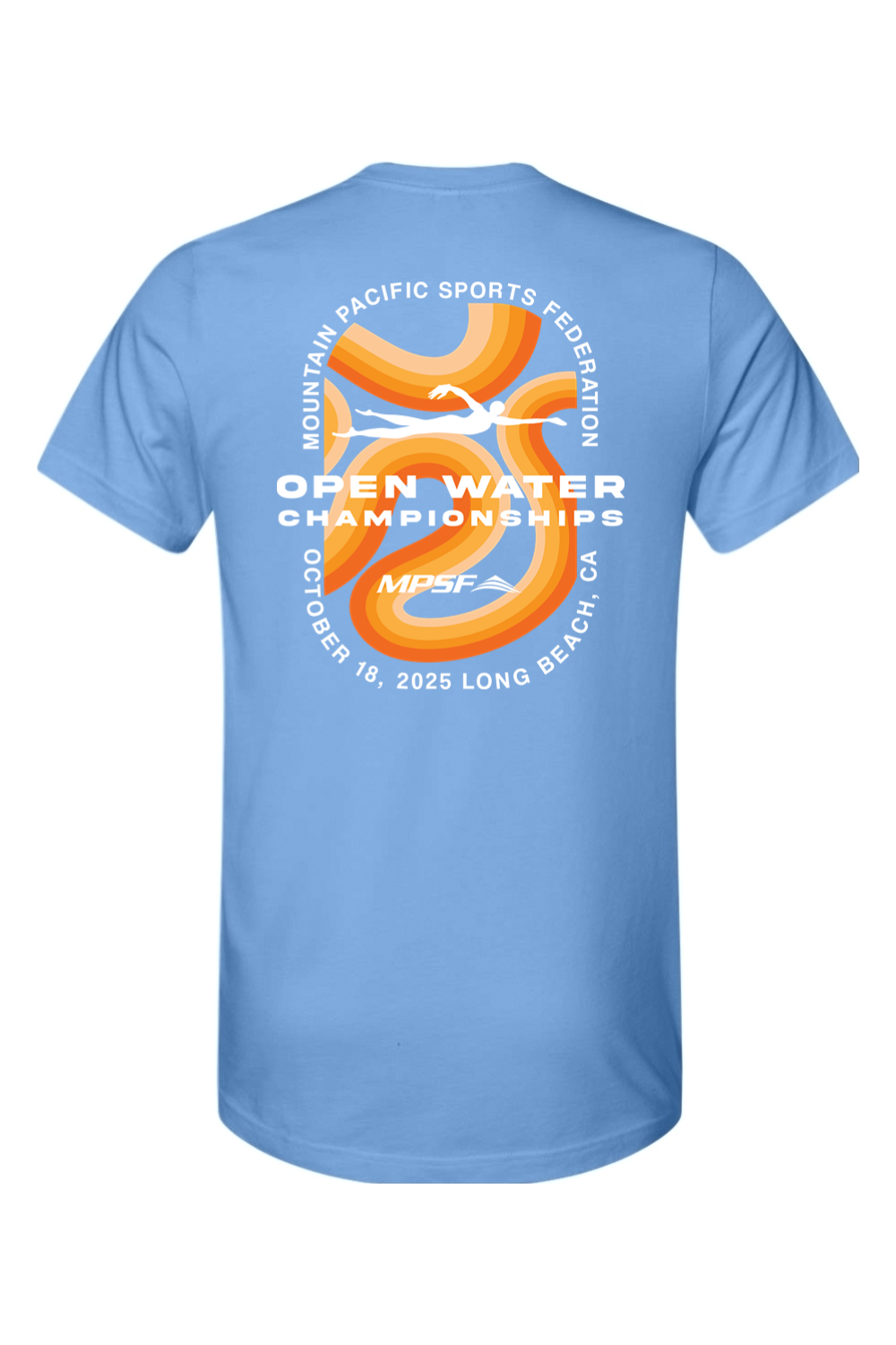 MPSF Open Water Champs 2025 T Shirt - White Text