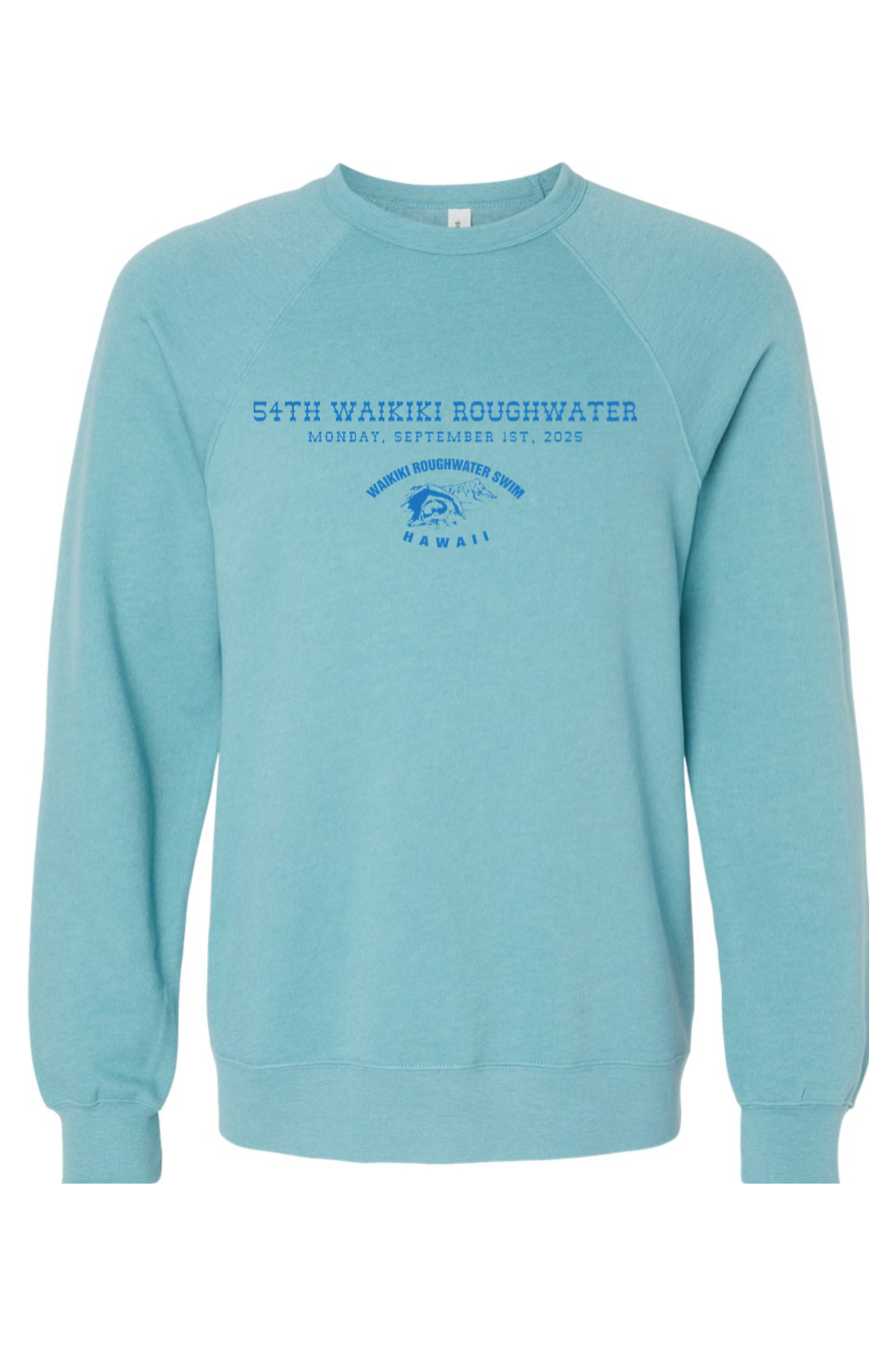 Waikiki Roughwater Swim 2025 // Sponge Fleece Raglan Crewneck Sweatshirt