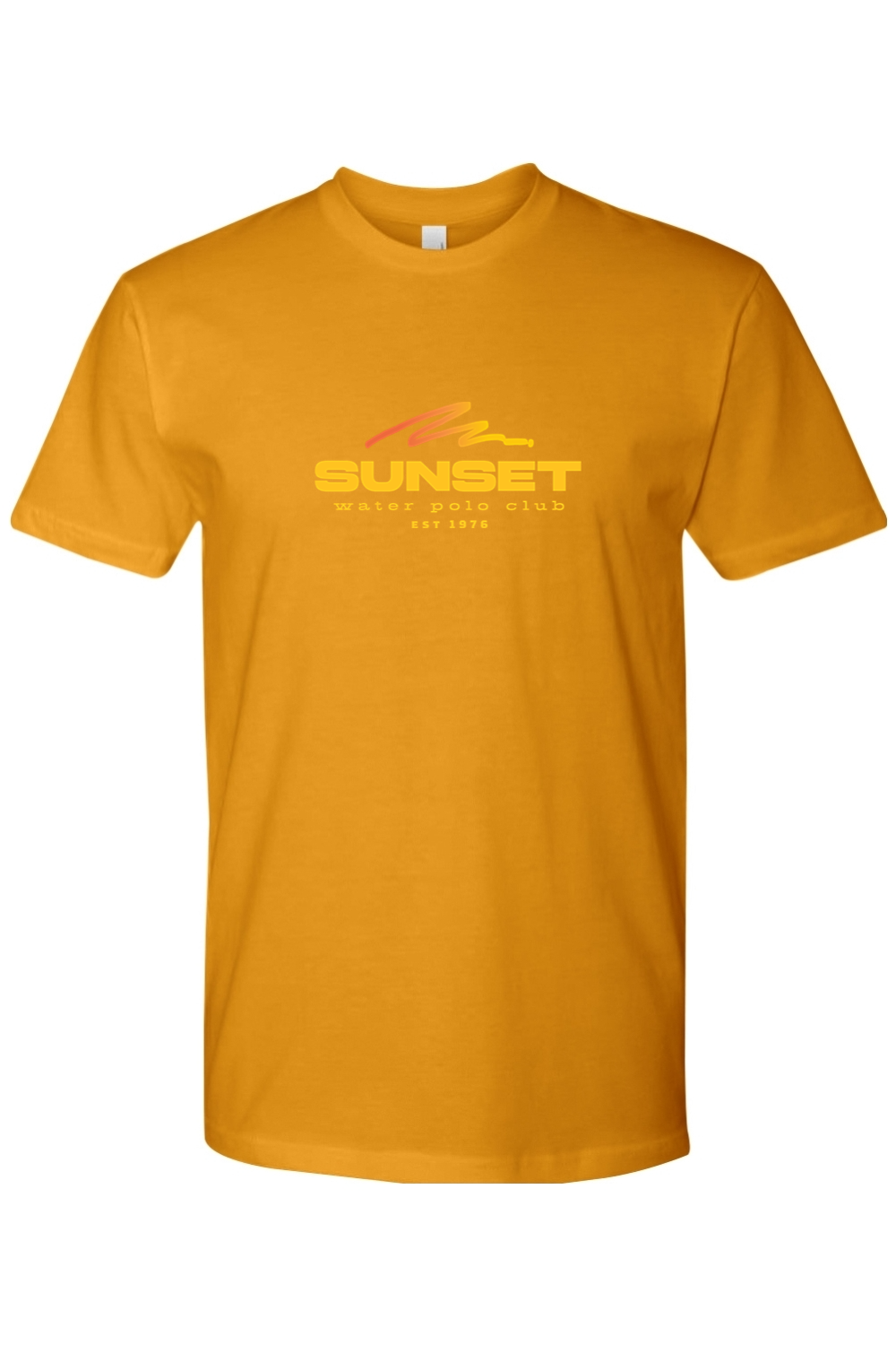 Sunset Water Polo Club // Large Logo Front Yellow