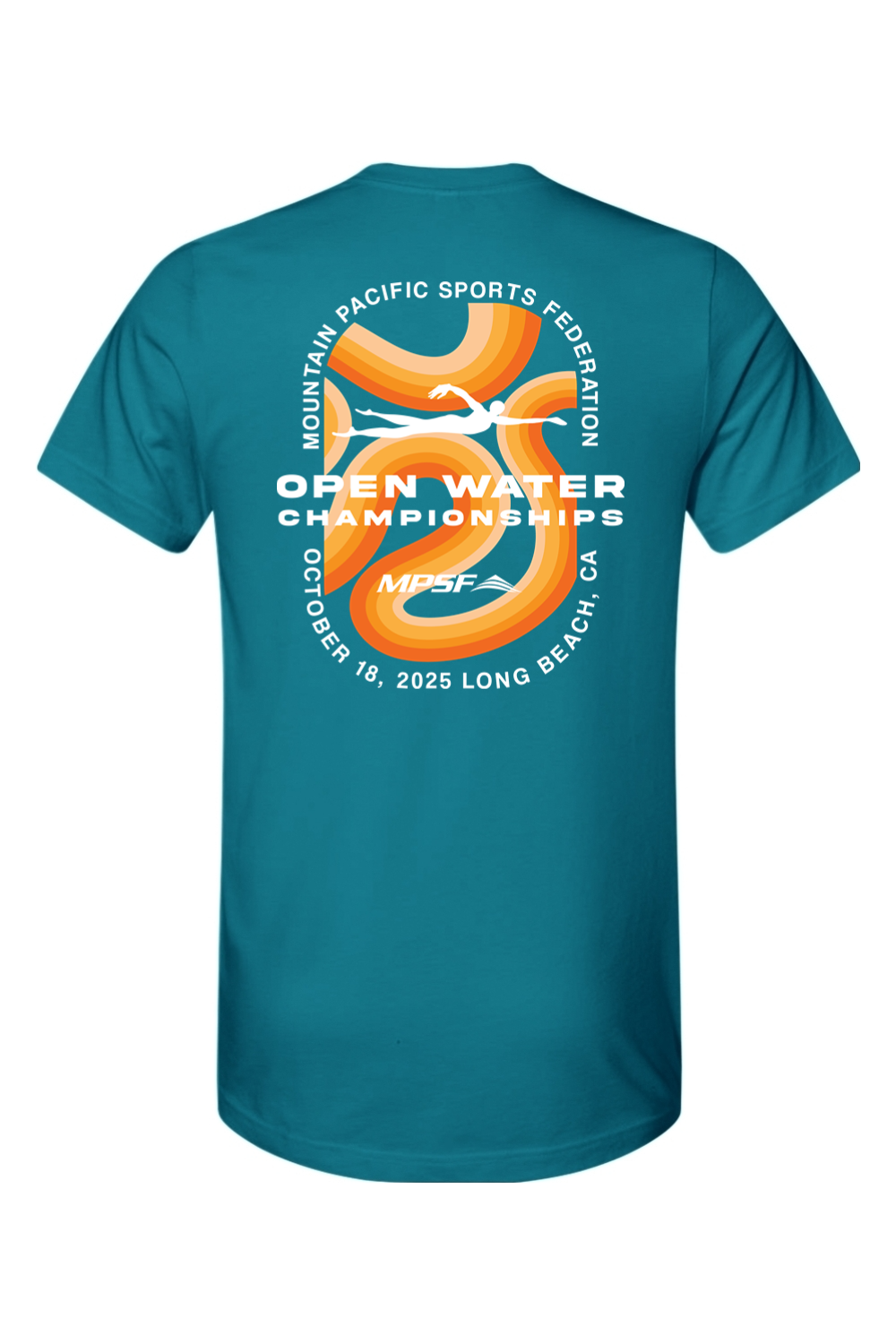 MPSF Open Water Champs 2025 T Shirt - White Text