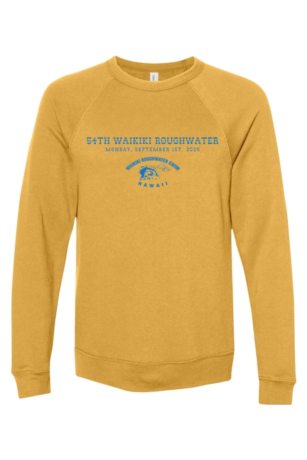 Waikiki Roughwater Swim 2025 // Sponge Fleece Raglan Crewneck Sweatshirt