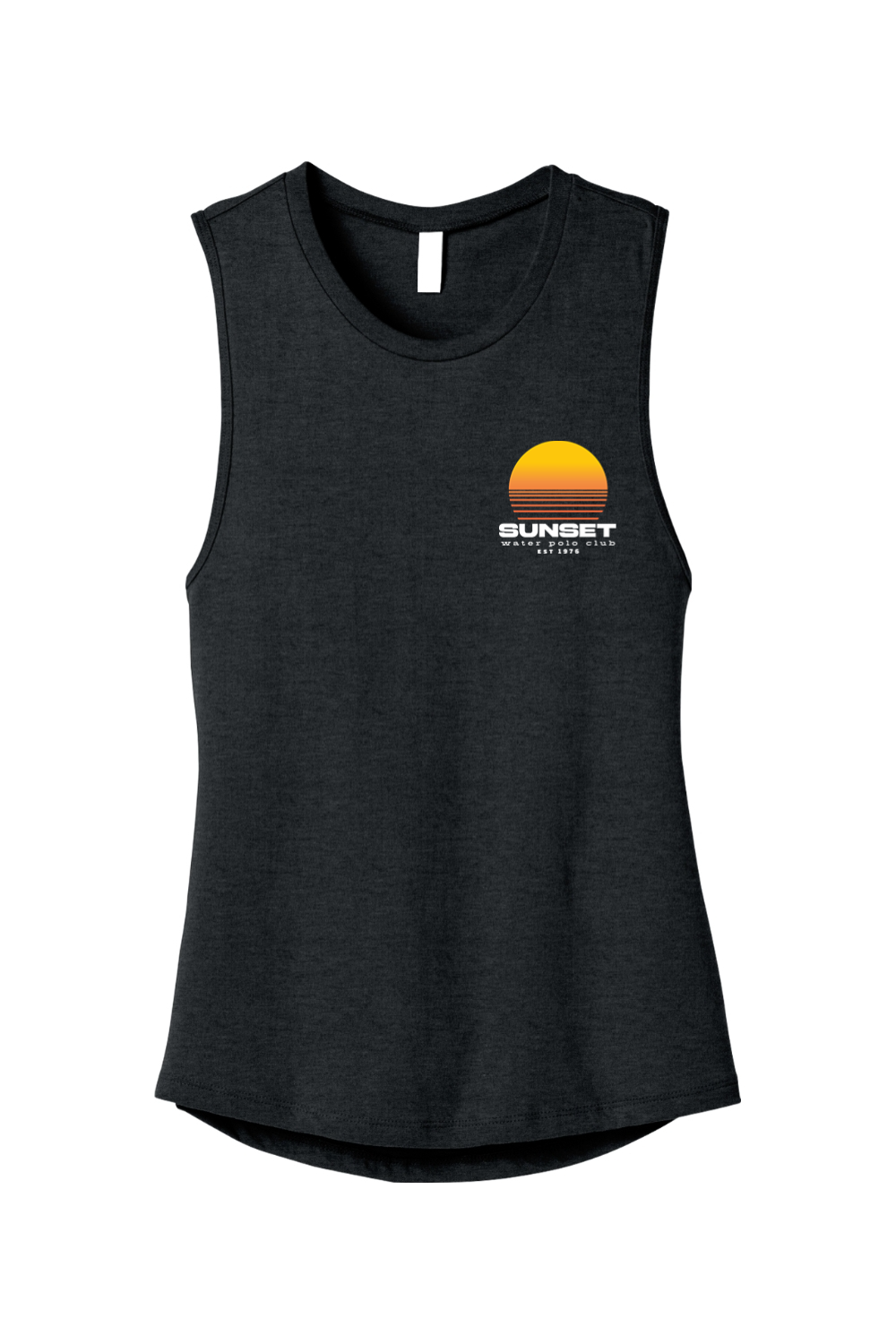 Sunset Water Polo Club // BELLA+CANVAS Women’s Jersey Muscle Tank - Sun
