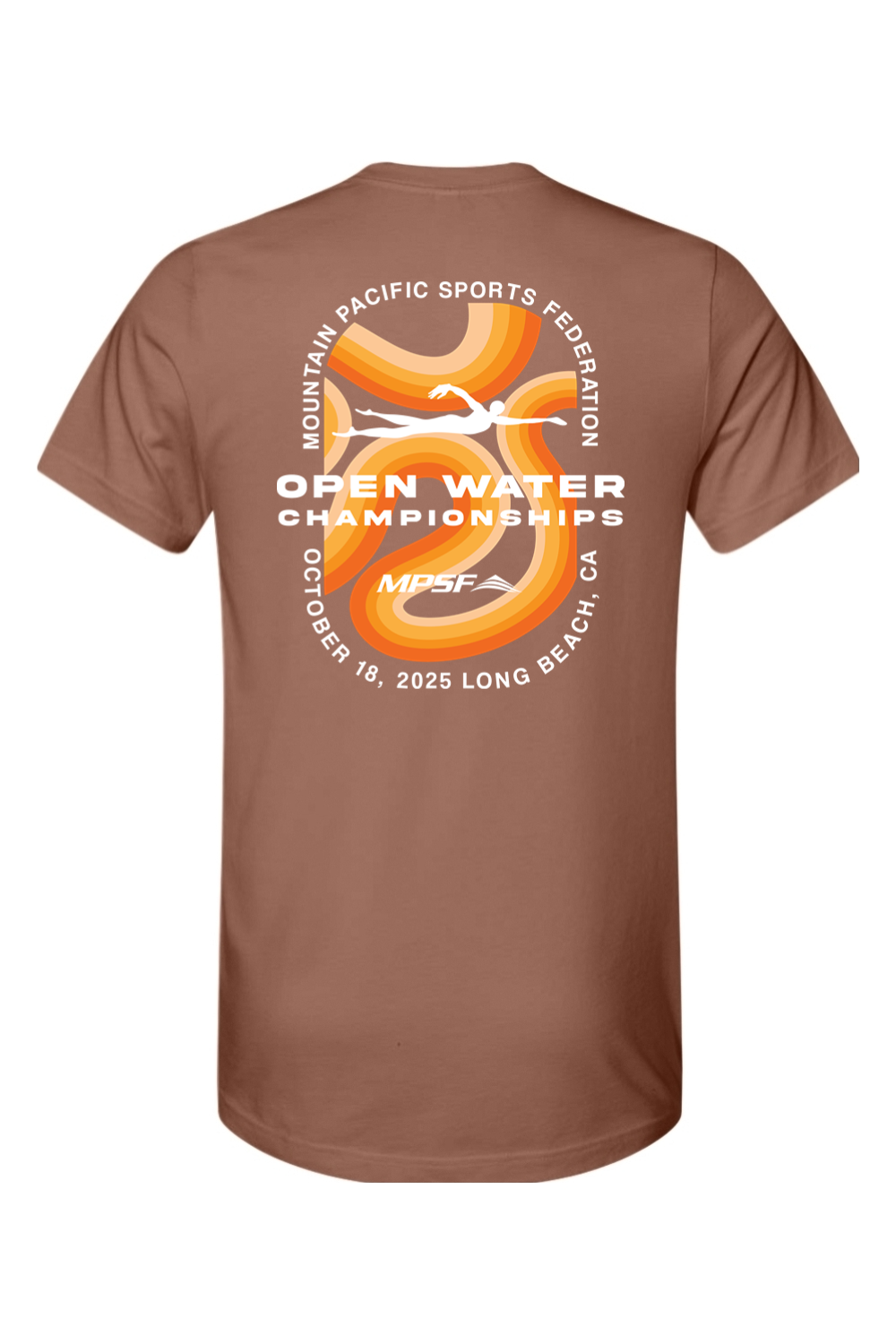 MPSF Open Water Champs 2025 T Shirt - White Text
