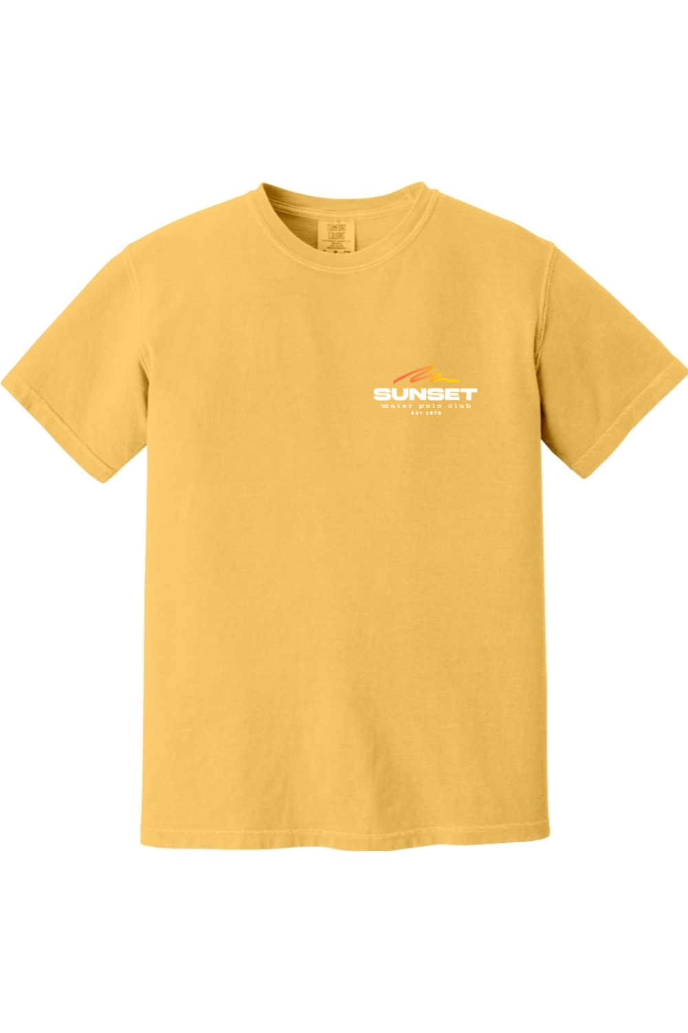 Sunset Water Polo Club // Pocket Logo Front Yellow