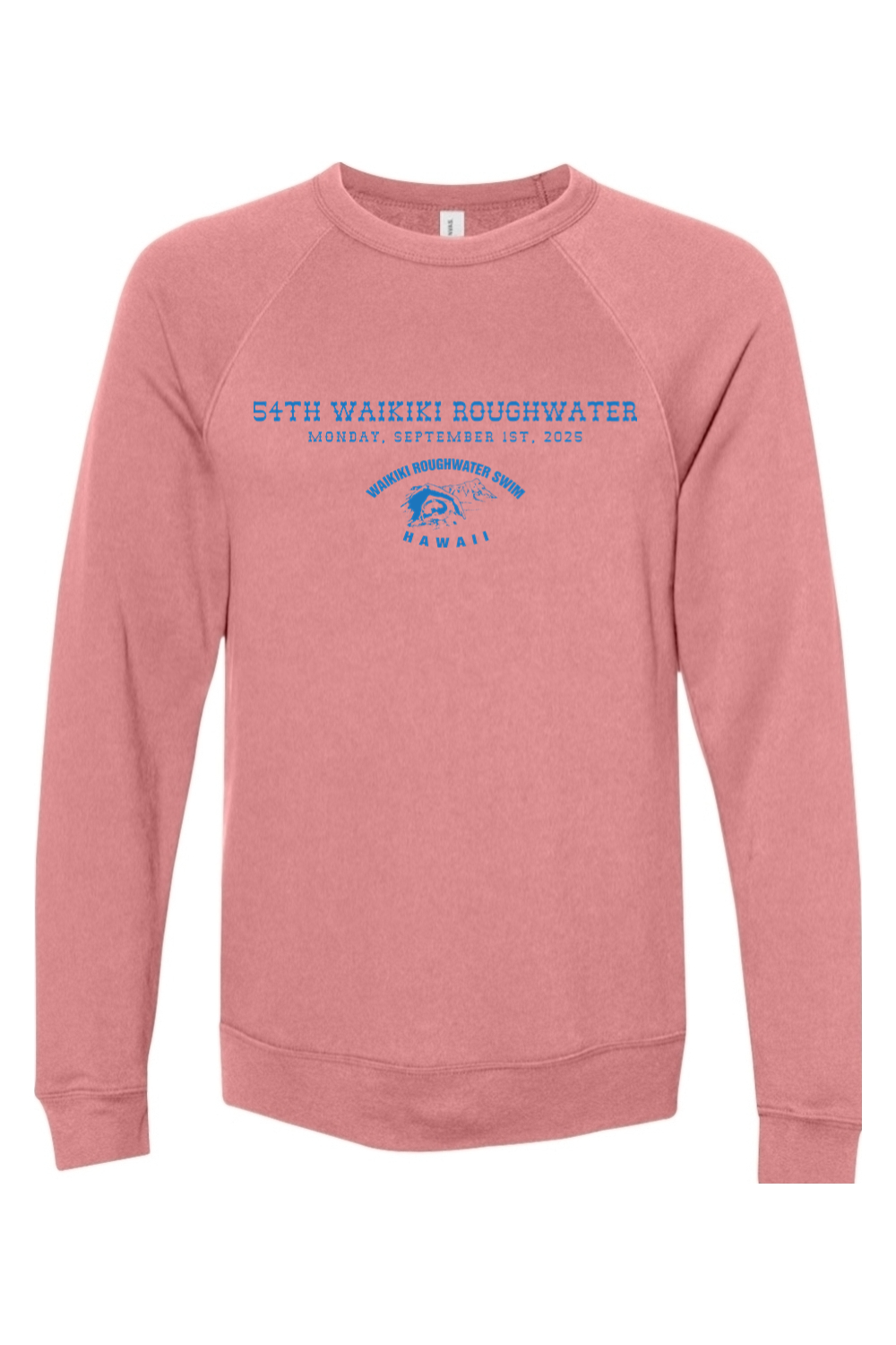 Waikiki Roughwater Swim 2025 // Sponge Fleece Raglan Crewneck Sweatshirt