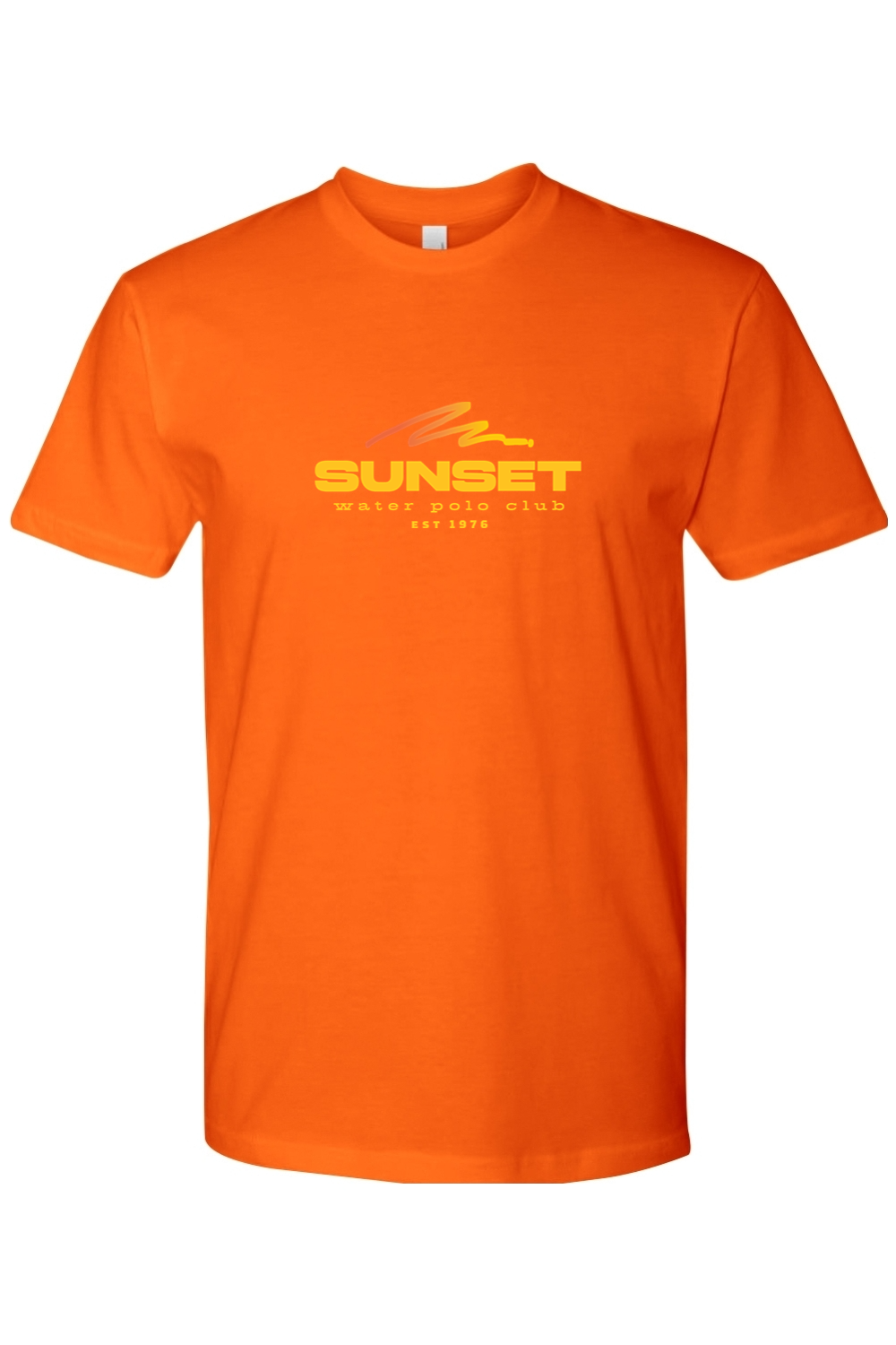 Sunset Water Polo Club // Large Logo Front Yellow