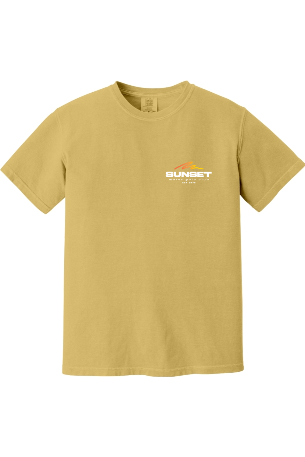 Sunset Water Polo Club // Pocket Logo Front Yellow